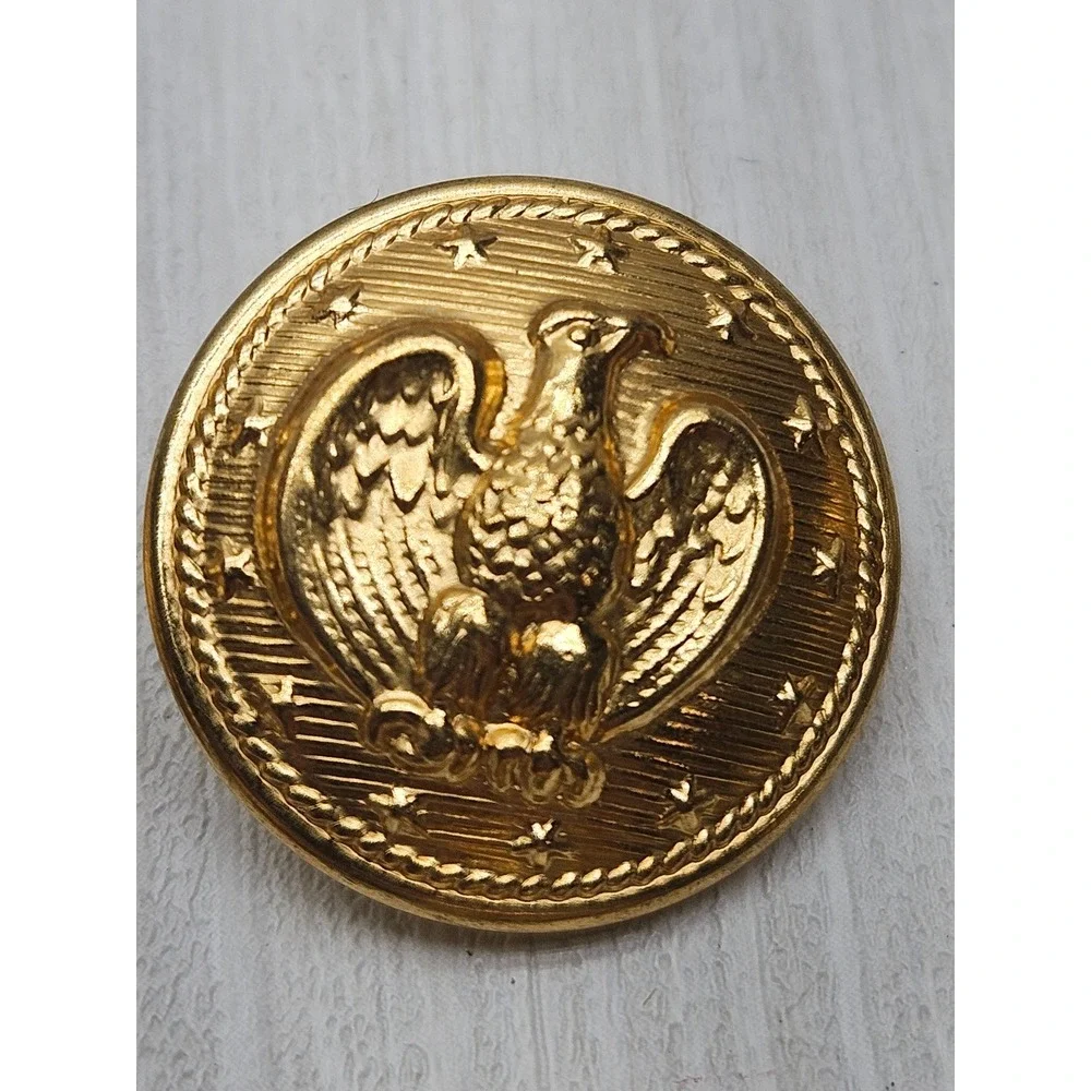 Lot of 96 Military Reproduction Gold Tone Eagle Buttons US NAVY 7/8 INCH